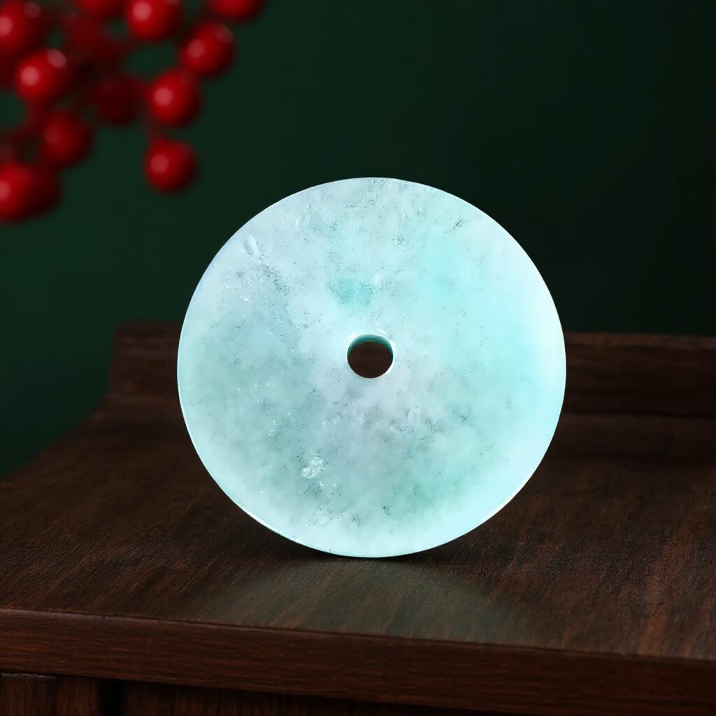 碧月说宝.君子怀瑾·当代和田玉清风专场(四) 翡翠平安扣