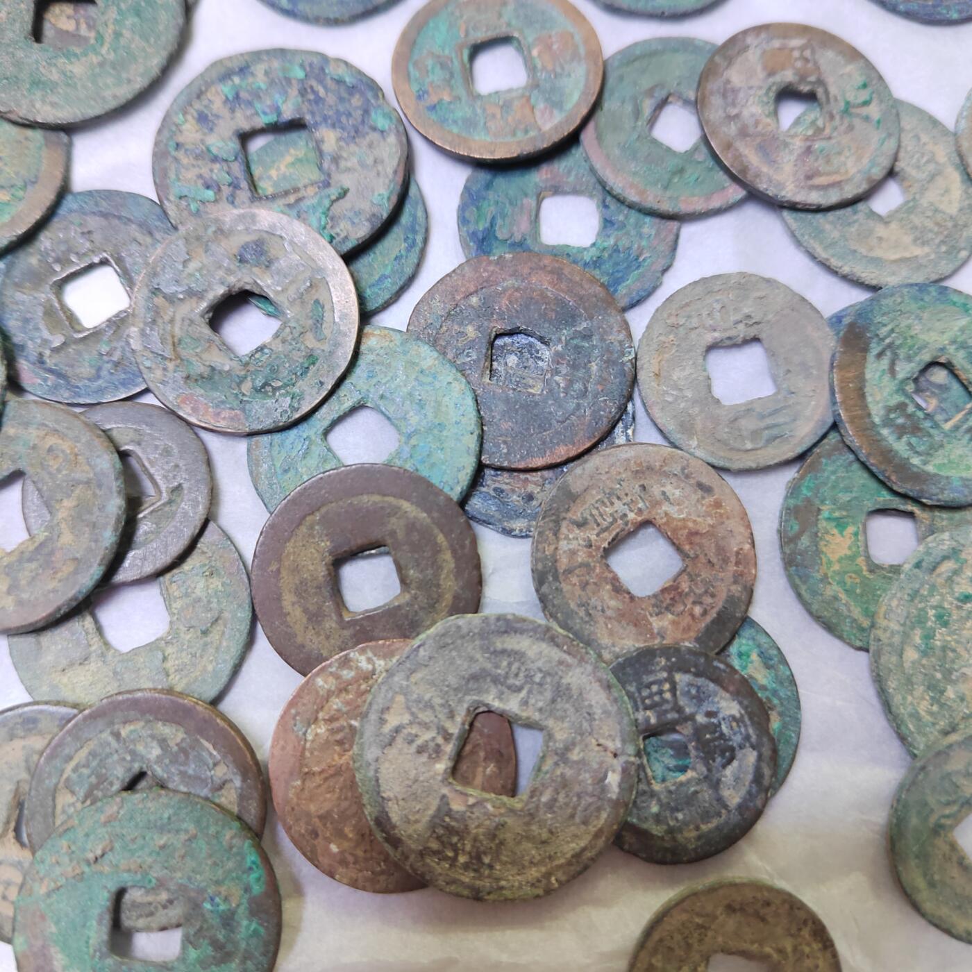 PCAI钱币  20-782 古钱铜元小专场 80枚古钱币 通货