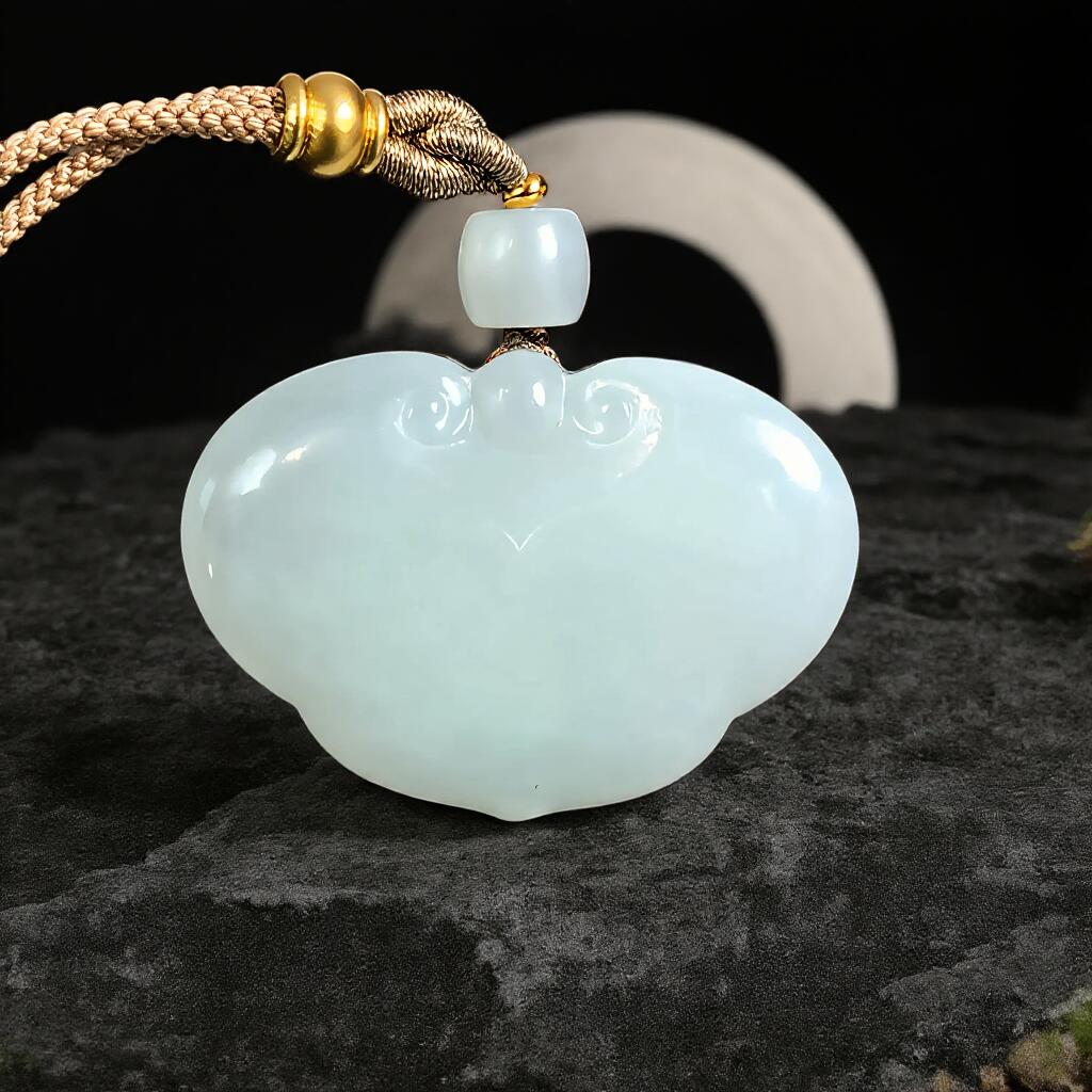 碧月说宝.君子怀瑾·当代和田玉清风专场(四) 和田玉如意锁挂件