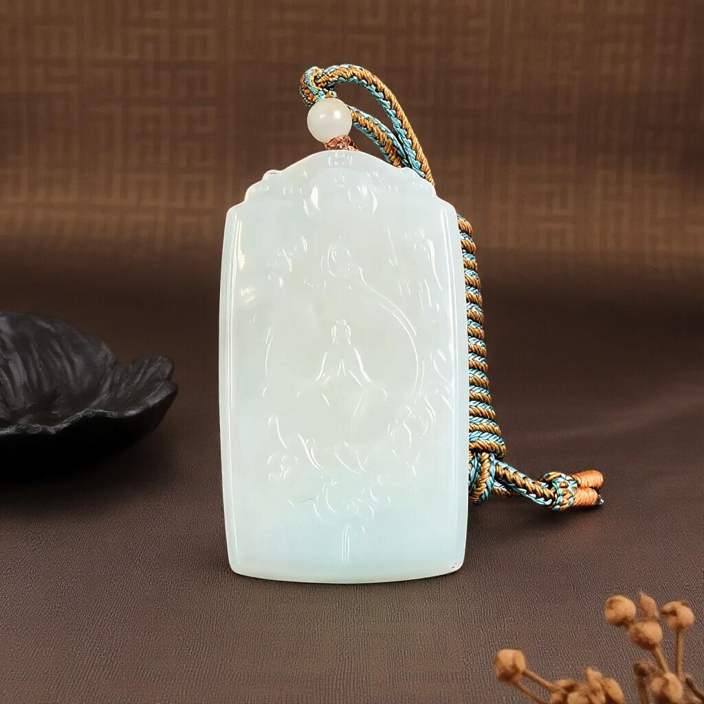 碧月说宝.君子怀瑾·当代和田玉清风专场(四) 老坑和田玉莲花观音