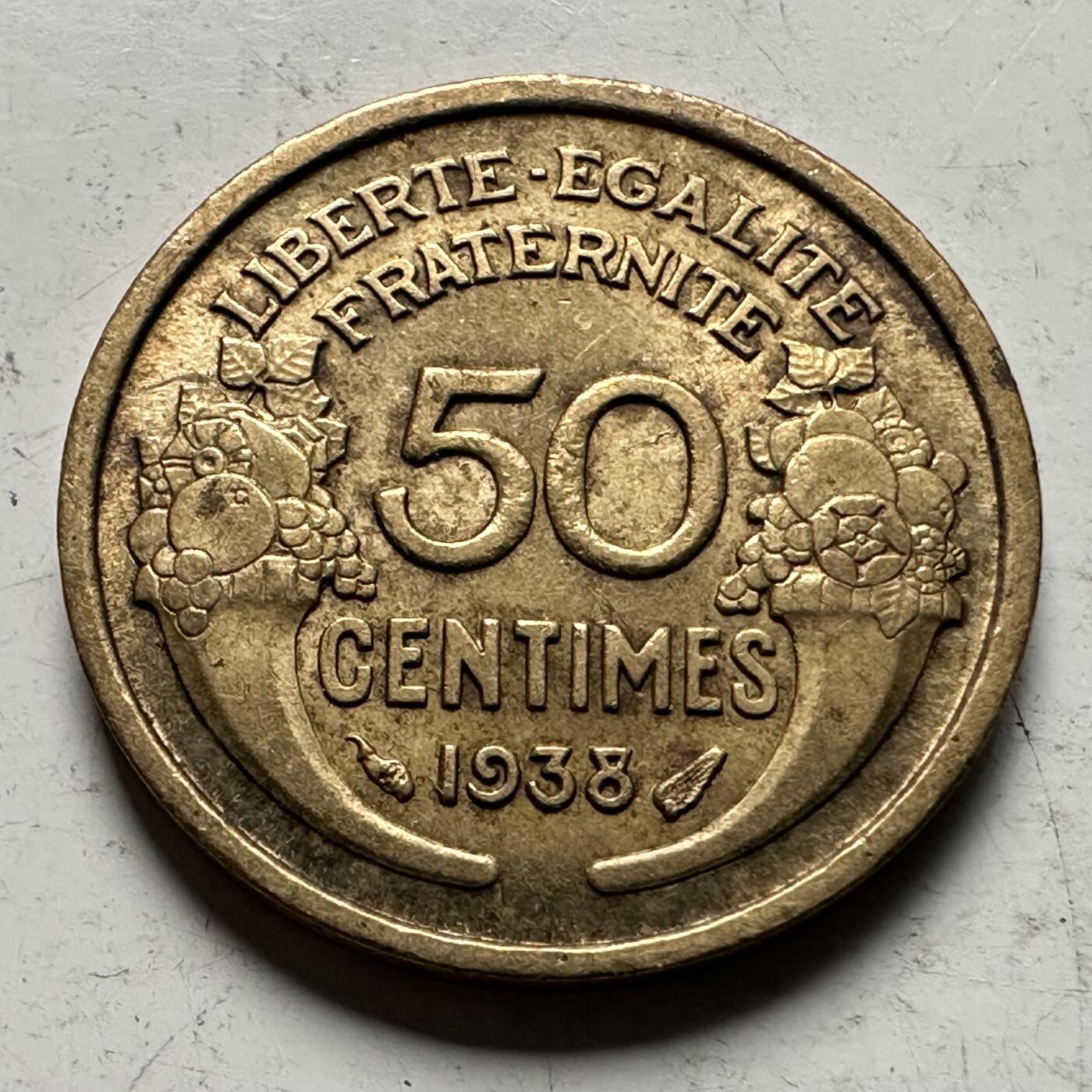 🌹外币初藏🌹🐯2026年第32场   每周二四六晚8️⃣点 接代拍 法国1938年50分