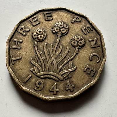 🌹外币初藏🌹🐯2026年第32场   每周二四六晚8️⃣点 接代拍 - 英国 1944年 3便士 