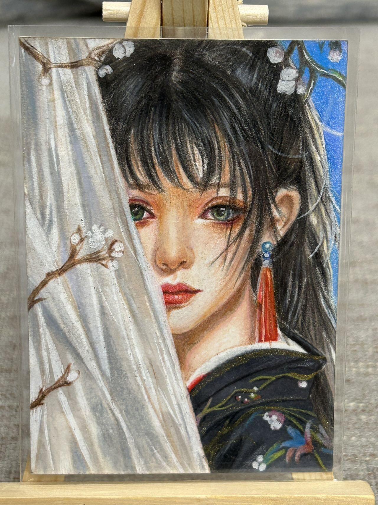 喜灰玩卡拍卖第五期，接拍品0佣金，欢迎送拍，释放现金流，让自己有资金可以购买更多喜欢的卡牌，让别的卡友能淘到更多心仪的卡牌 【手绘】如梦令 子青手绘