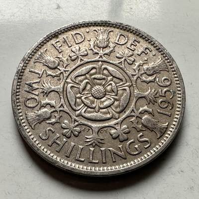 🌹外币初藏🌹🐯2026年第32场   每周二四六晚8️⃣点 接代拍 - 英国 1956年 2先令