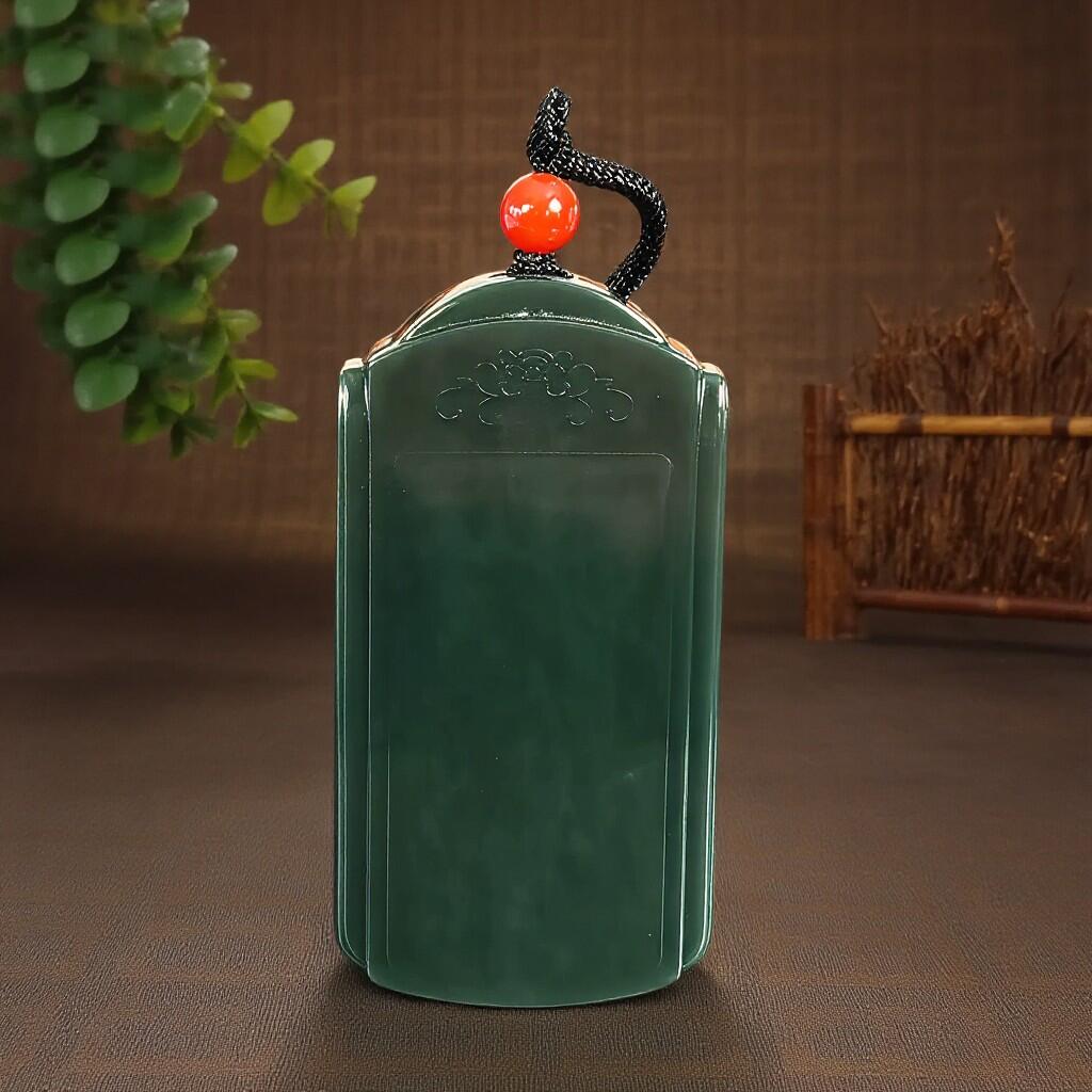 碧月说宝.君子怀瑾·当代和田玉清风专场(四) 老坑和田玉青玉平安牌