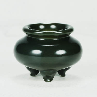 碧月说宝.君子怀瑾·当代和田玉清风专场(三) - 杨文双 一细高油和田玉青玉琴炉