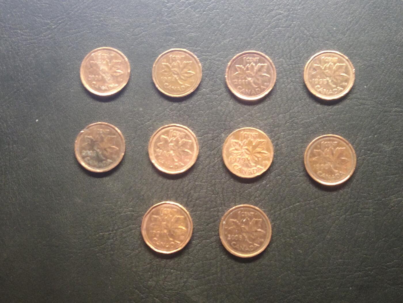 荟藏特别场次第九期——“社长的硬币堆” 加拿大1分批量十个