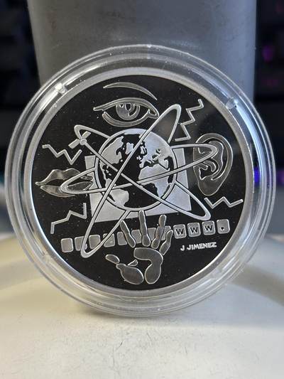 第194期拍卖 - 法国2000年千禧年沟通10法郎精制纪念银币，900银，22.2克，900银