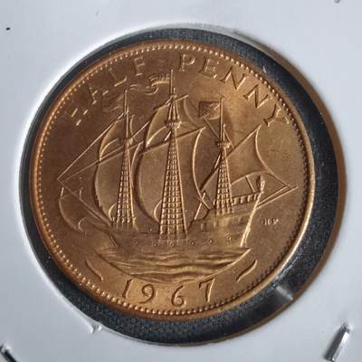 沼泽如烟--第1027场 - 英国1967年半便士