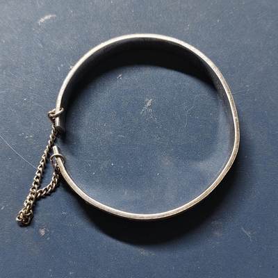 【全场包邮】纯粹捡漏拍515场 - 【杂件·自辨】双凤朝阳25.35克银手镯（无银标）