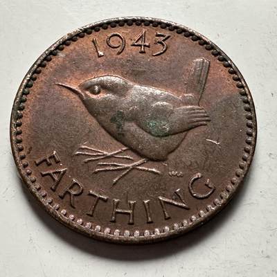 🌹外币初藏🌹🐯2026年第32场   每周二四六晚8️⃣点 接代拍 - 英国 1943年 一法新