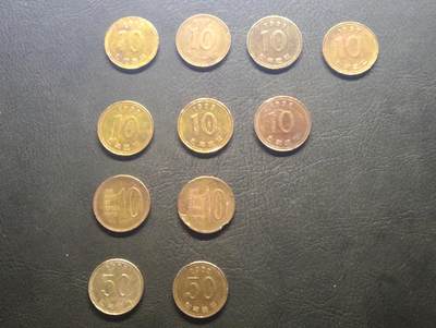 荟藏特别场次第九期——“社长的硬币堆” - 韩国硬币批量11个