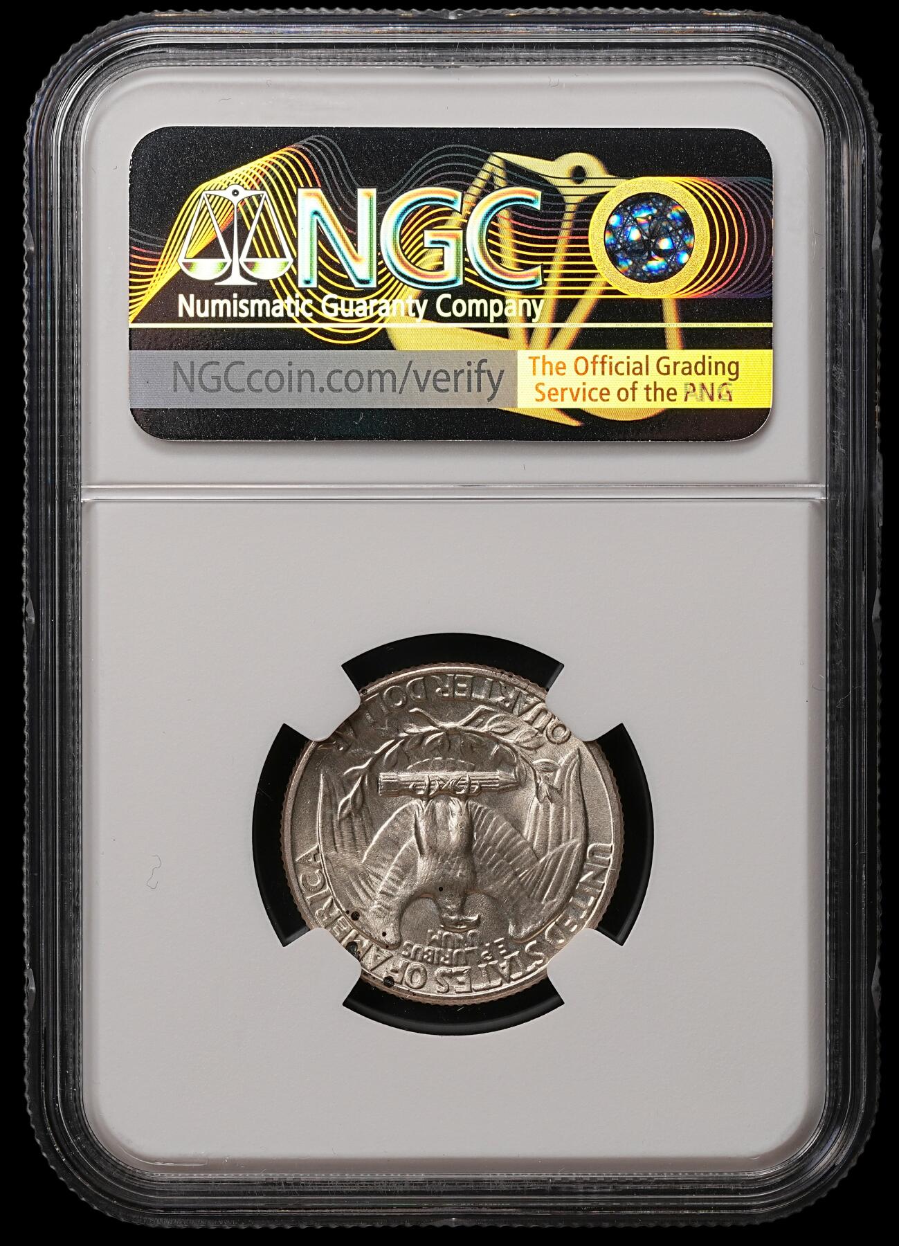 修遠堂世界钱币第108期 NGC MS64 1940年美国25美分银币