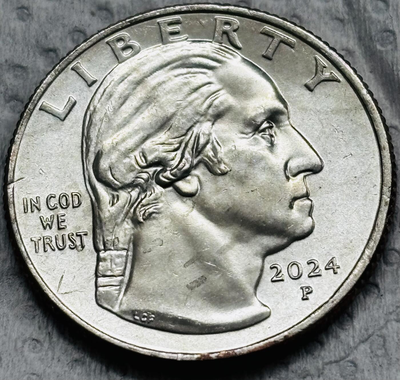 文馨钱币收藏第 297 场，银币，古钱币，铜元场，长期接代拍业务 全新 2024年美国纪念币杰出女性系列第11枚保利默里牧师 P 版