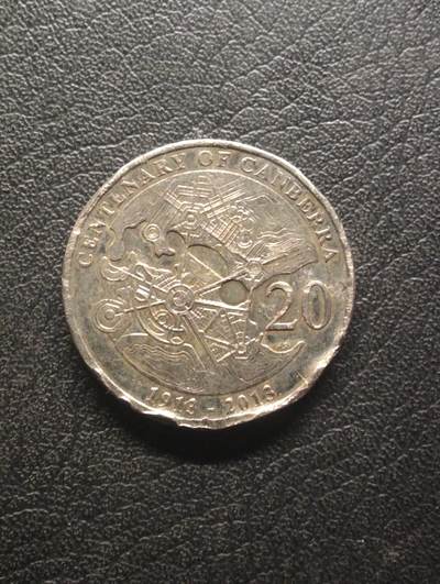 荟藏特别场次第十期——“社长的硬币堆” - 澳大利亚2013年堪培拉建城百年20分纪念币