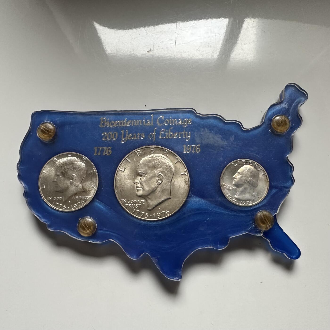 🌹外币初藏🌹🐯2026年第32场   每周二四六晚8️⃣点 接代拍 美国1976年建国200周年纪念银套币 40%银 总重41.84克 S版旧金山造币厂