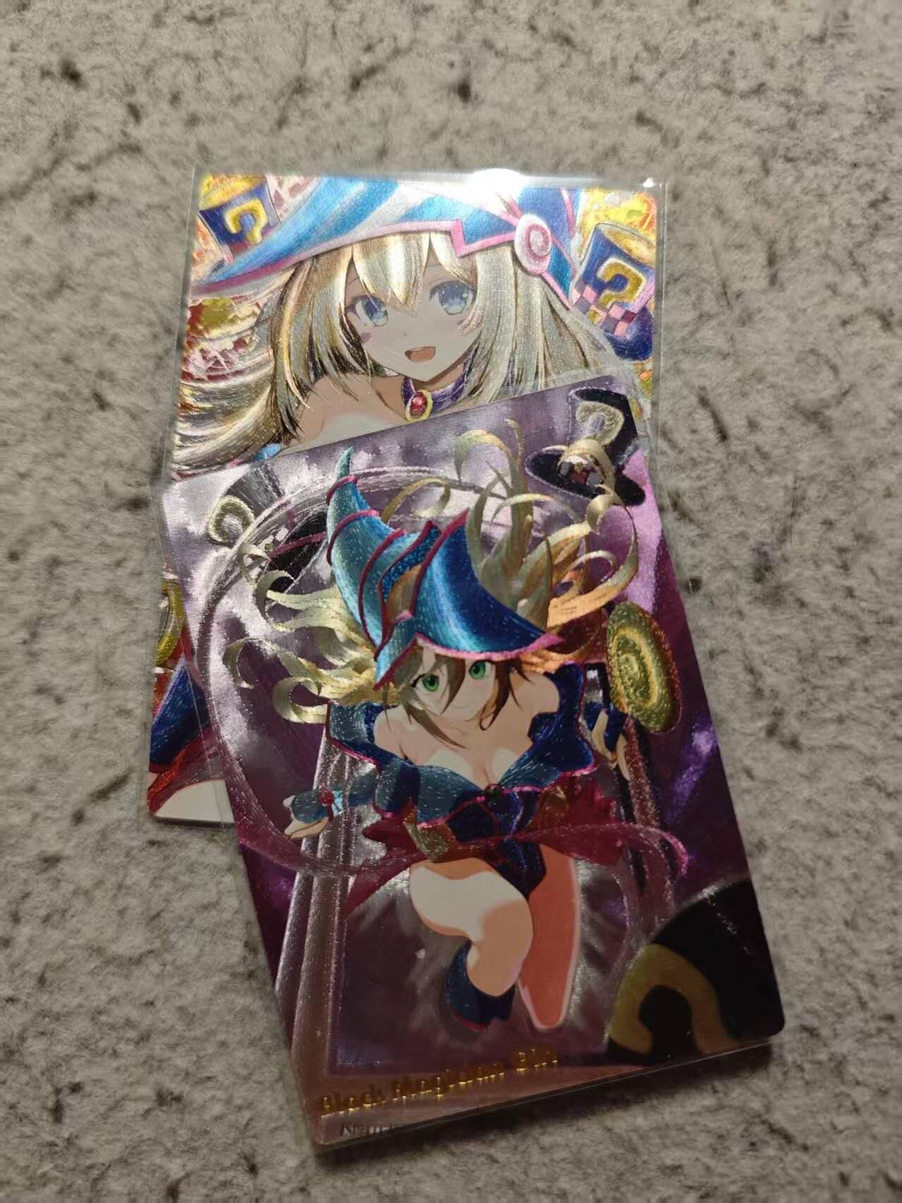 龙虎卡牌-七九场（满200元包邮，无佣金，每周六结拍，欢迎送拍） 粗闪2张 奇点 女黑魔导