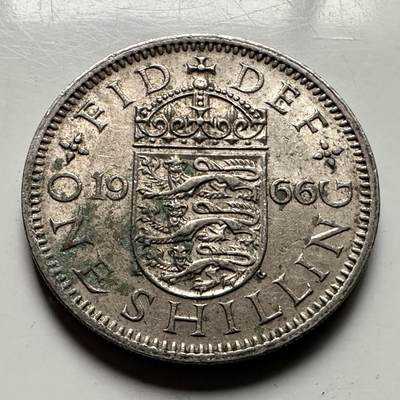 🌹外币初藏🌹🐯2026年第32场   每周二四六晚8️⃣点 接代拍 - 英国 1966年 一先令