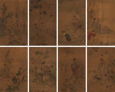 碧月说宝·同一藏家珍藏书画专场 - 顾洛 八仙图册页