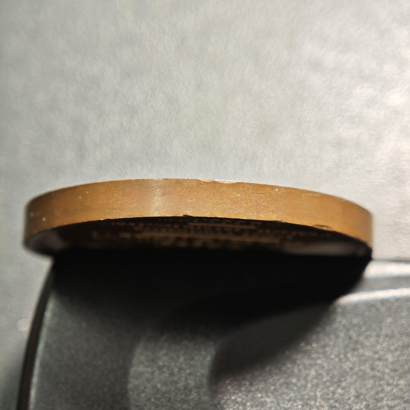 【德藏】世界币章拍卖第168期（拍品征集中~欢迎藏友联系） 1821年 法国瓦卢瓦王朝第9任国王弗朗索瓦一世高浮雕纪念铜章 直径约：39.7mm；重约：37.3g