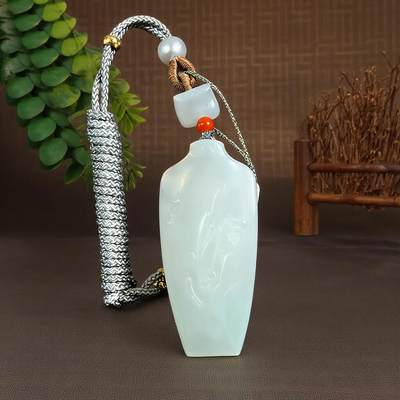 碧月说宝.君子怀瑾·当代和田玉清风专场(四) - 和田玉平安瓶挂件