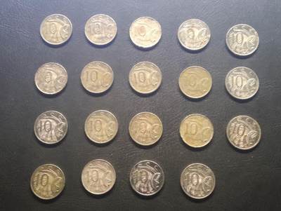 荟藏特别场次第九期——“社长的硬币堆” - 澳大利亚10分批量19个