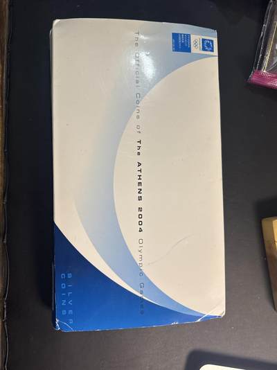 ❤️【币观天下】❤️ 第345期钱币拍卖场- 2026.3.20周五晚上6点半场 长期征集拍品  - 希腊2004雅典奥运精制银币6枚套装Ag 925·1oz×6盒证全