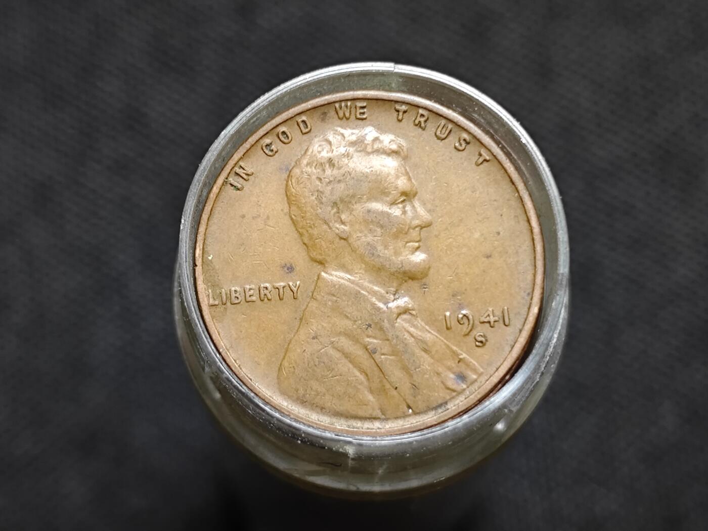 KK钱币收藏小铺   套币专场 2月预留时间 周末发货  1941年美国麦穗1分铜币50枚