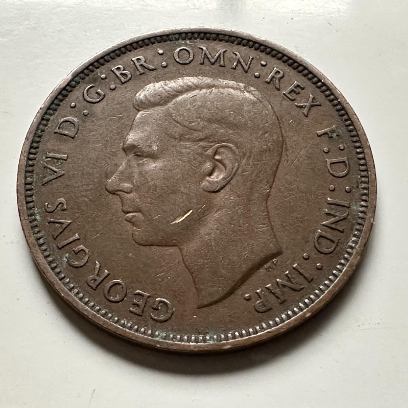 🌹外币初藏🌹🐯2026年第32场   每周二四六晚8️⃣点 接代拍 英国 1938年 一便士  b