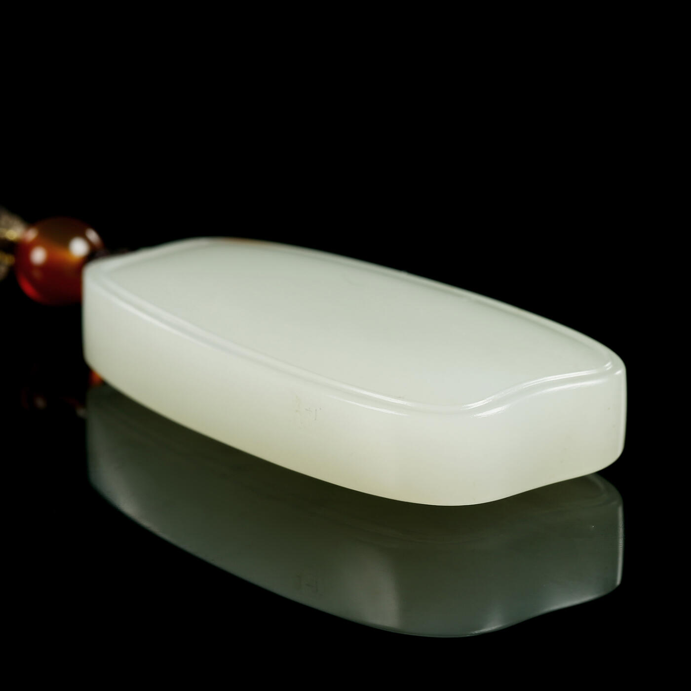 碧月说宝.君子怀瑾·当代和田玉清风专场(三) 高俊华 洒金皮和田玉籽料平安如意牌