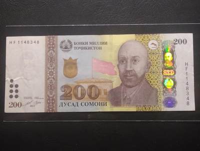 2026三月第三期，总第220期 - 塔吉克斯坦2022年200索莫尼流通好品XF 革命领袖马克西姆