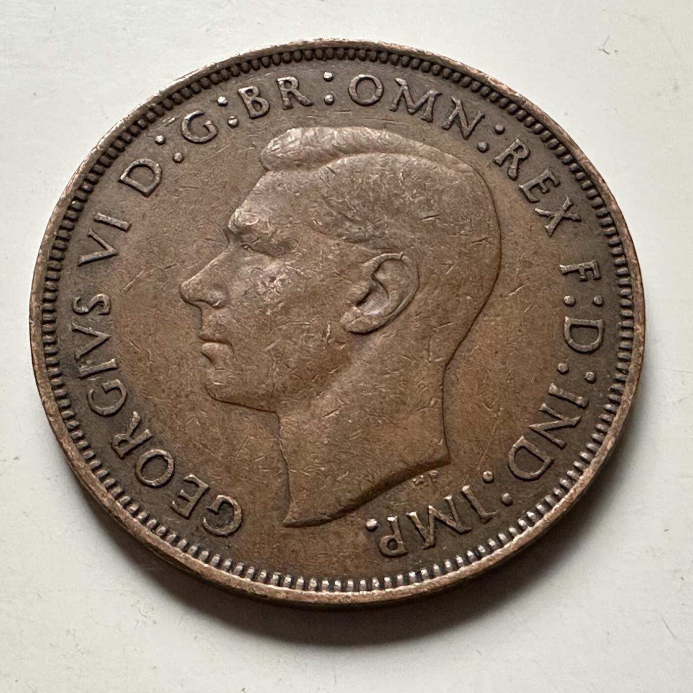 🌹外币初藏🌹🐯2026年第32场   每周二四六晚8️⃣点 接代拍 英国 1945年 一便士  a