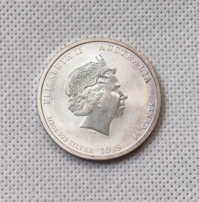 甄臻铺-世界币章拍卖（第55期），3月28日甄品场（直播拍卖）拍品征集中，送拍享返佣金等优惠多多 - 2013年澳大利亚50分银币，纪念二战澳裔美军士兵