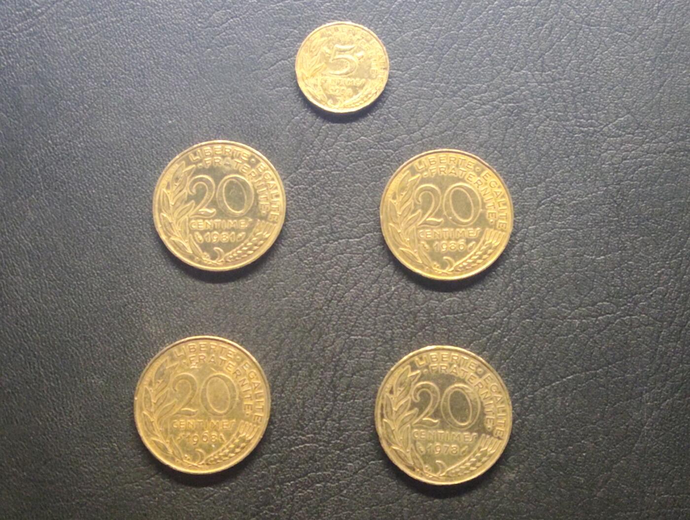 荟藏特别场次第九期——“社长的硬币堆” 法国硬币批量五个