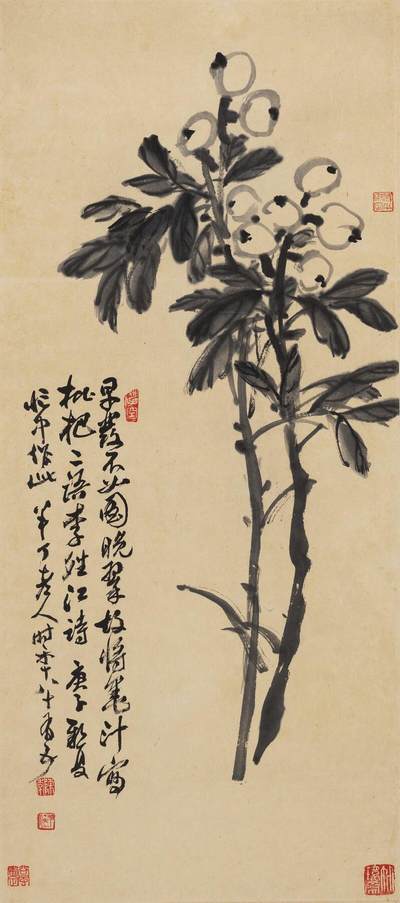 碧月说宝·同一藏家珍藏书画专场 - 陈半丁 枇杷