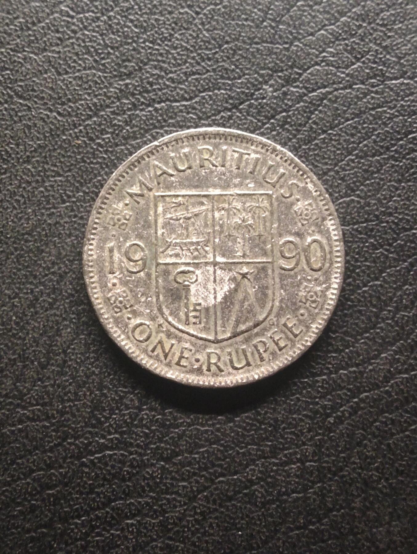 荟藏特别场次第十期——“社长的硬币堆” 毛里求斯1990小版1卢比