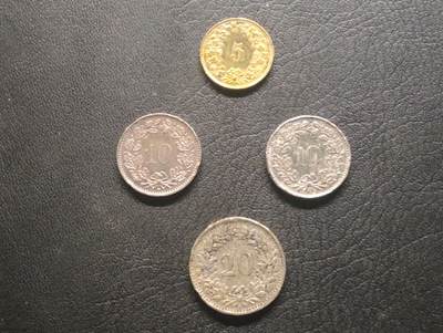 荟藏特别场次第十期——“社长的硬币堆” - 瑞士硬币批量四个