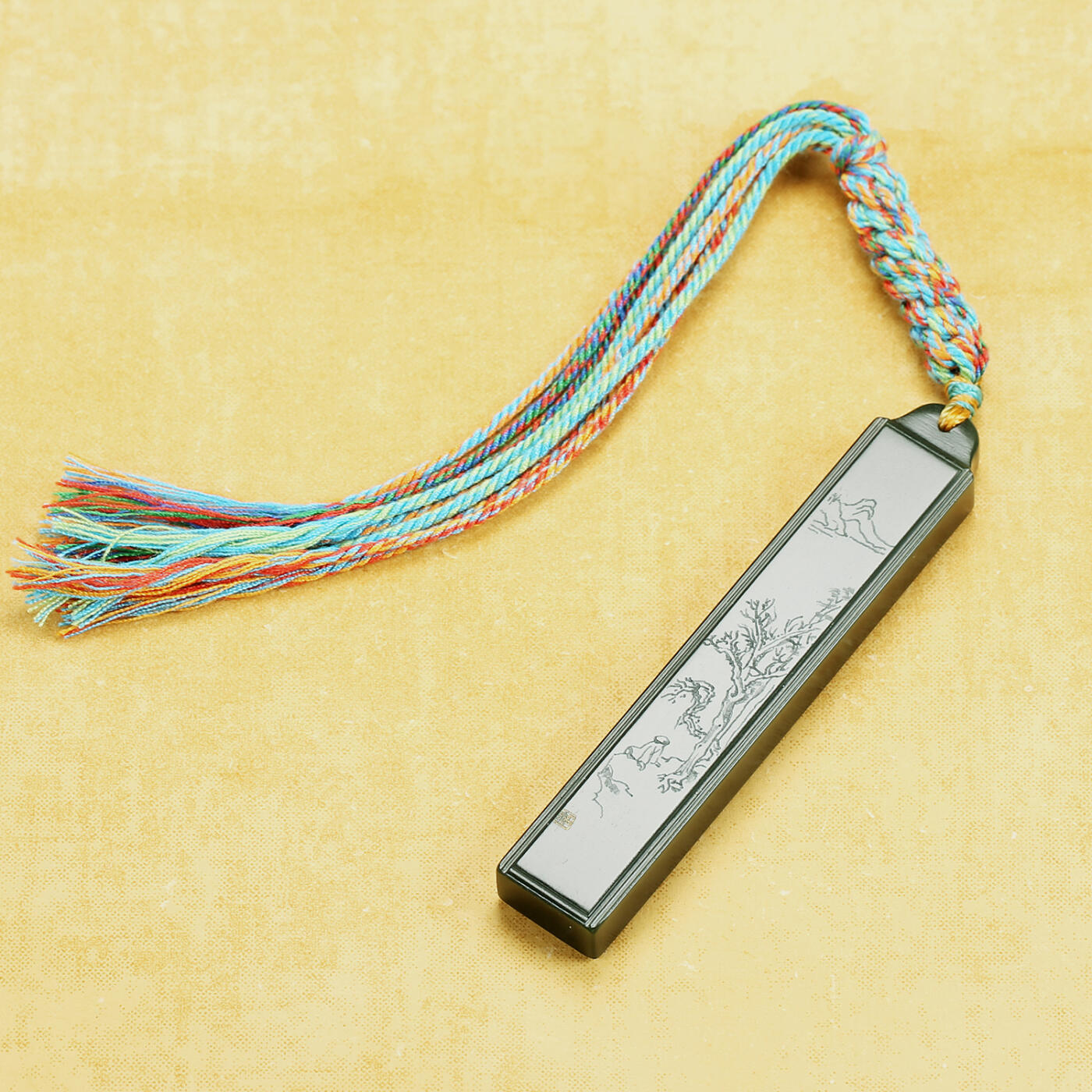 碧月说宝.君子怀瑾·当代和田玉清风专场(三) 杨大钊 和田玉青玉晚霜秋叶文人牌