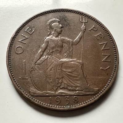 🌹外币初藏🌹🐯2026年第32场   每周二四六晚8️⃣点 接代拍 - 英国 1938年 一便士  b