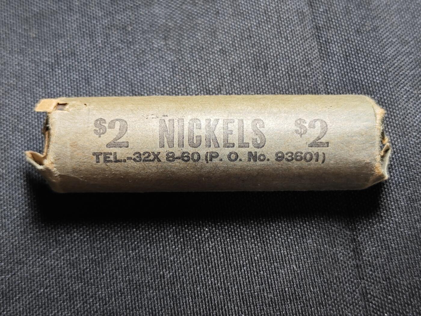 KK钱币收藏小铺   套币专场 2月预留时间 周末发货  美国5分纪念币 一卷40枚 原卷少见