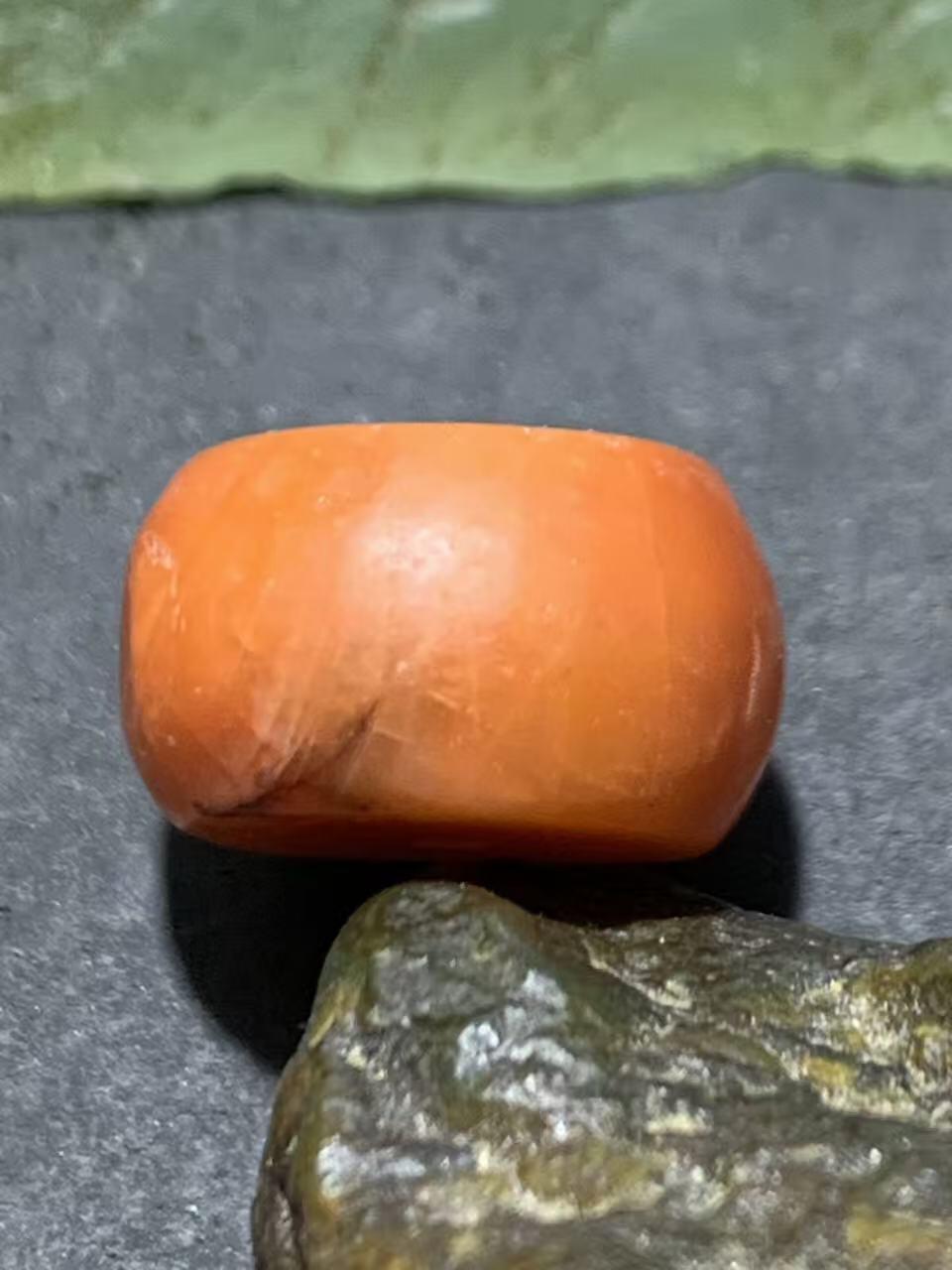 亚光保山南红玛瑙通货墩子一个，