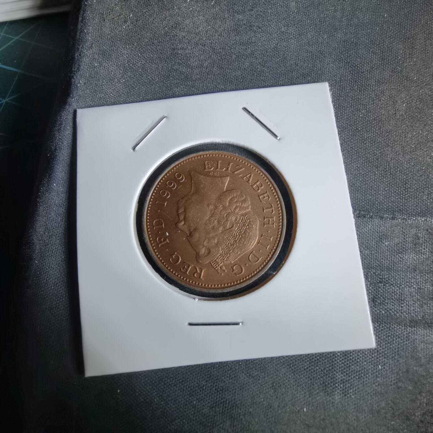 沼泽如烟--第1027场 英国1999年2便士