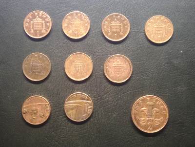 荟藏特别场次第九期——“社长的硬币堆” - 英国硬币批量十个