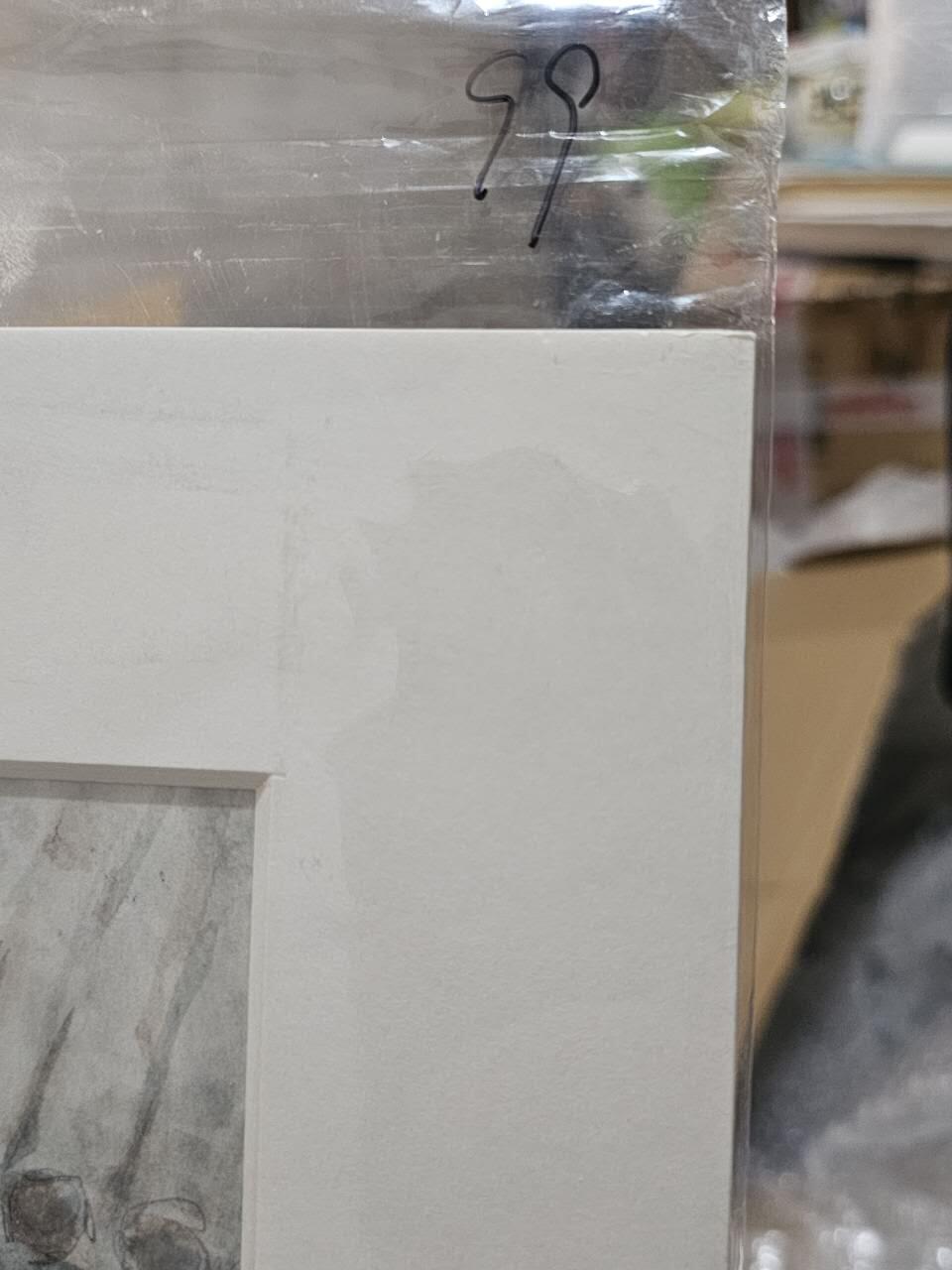 龙虎卡牌-七九场（满200元包邮，无佣金，每周六结拍，欢迎送拍） 【亲签 签绘】A4版画 秦嘉裕 - 二郎真君 (背面亲签签绘，如图4 5 6 边角有略微折角瑕疵，介意勿拍)