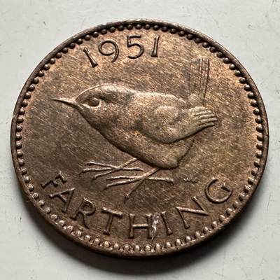 🌹外币初藏🌹🐯2026年第32场   每周二四六晚8️⃣点 接代拍 - 英国 1951年 一法新 a