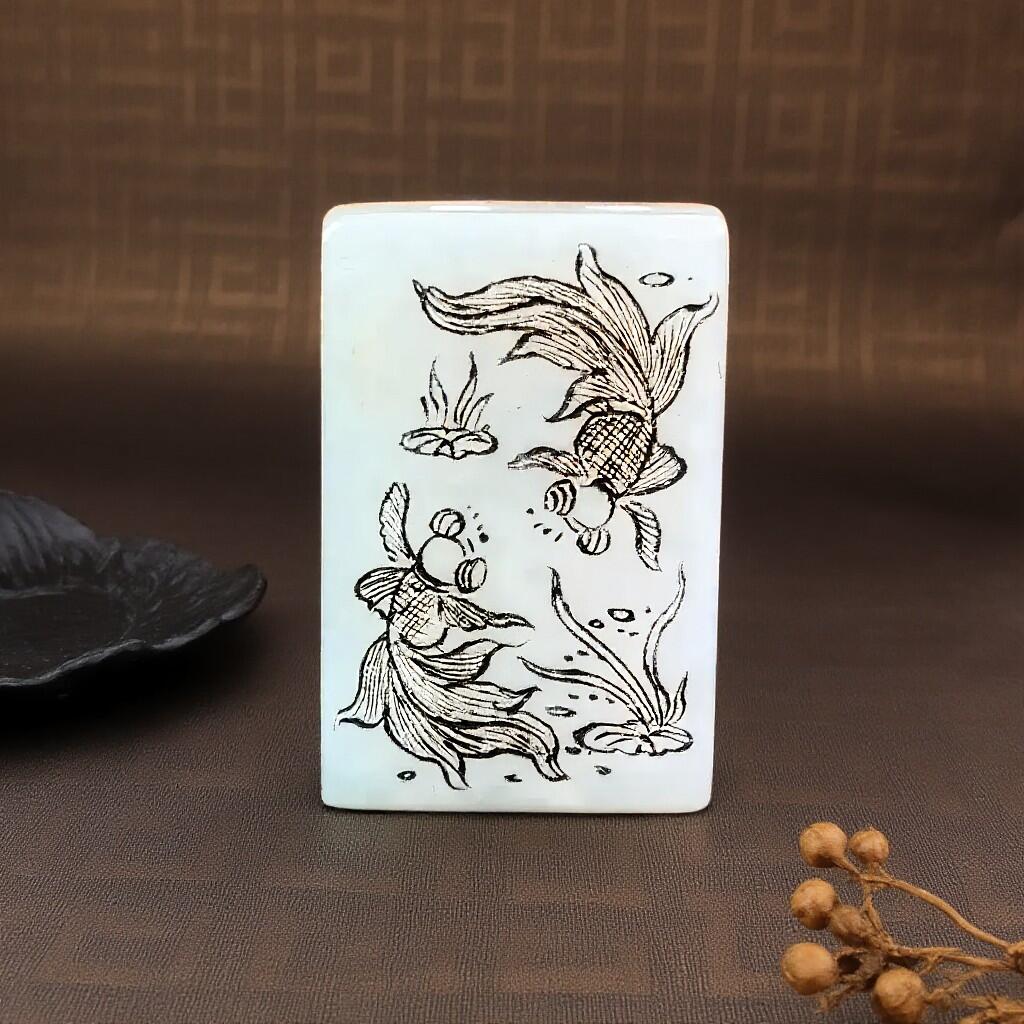 碧月说宝.君子怀瑾·当代和田玉清风专场(四) 和田玉山料年年有余平安牌