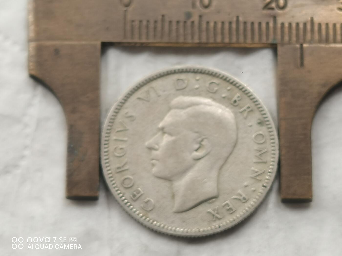 银币 1946年英国1先令银币