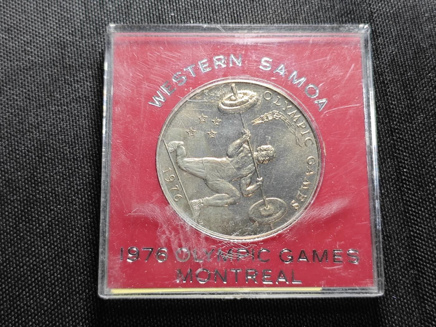 KK钱币收藏小铺   套币专场 2月预留时间 周末发货  1976萨摩亚1元纪念币 带盒