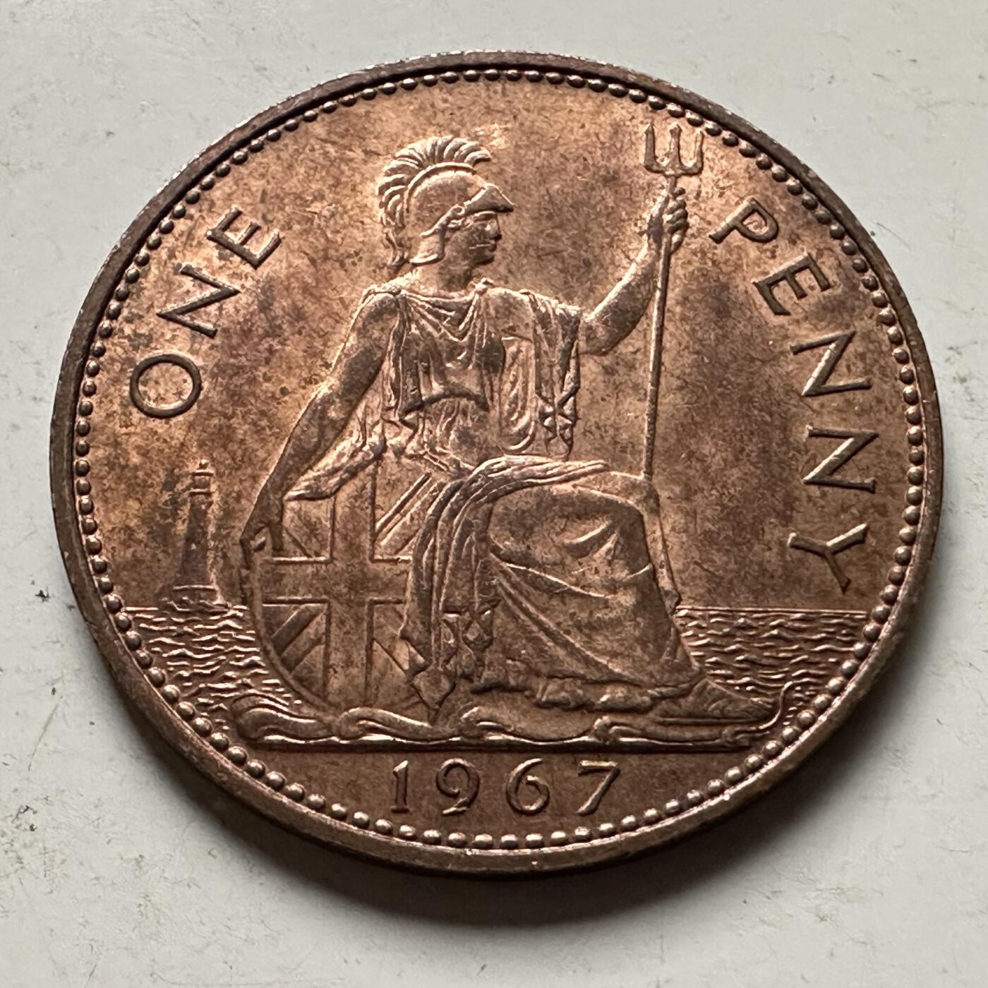 🌹外币初藏🌹🐯2026年第32场   每周二四六晚8️⃣点 接代拍 英国 1967年 一便士 