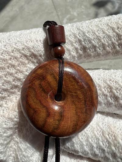 零元拍：海南黄花梨平安扣：33.5/12.5MM - 零元拍：海南黄花梨平安扣：33.5/12.5MM